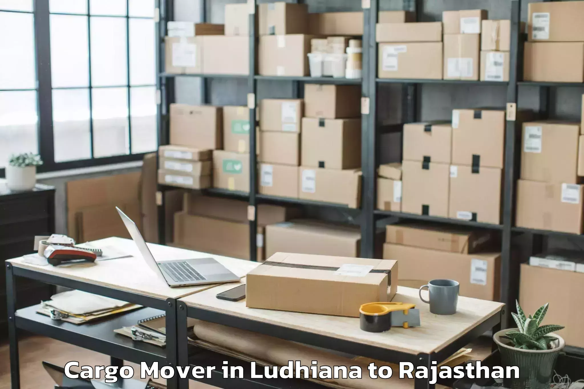 Easy Ludhiana to Padampur Cargo Mover Booking